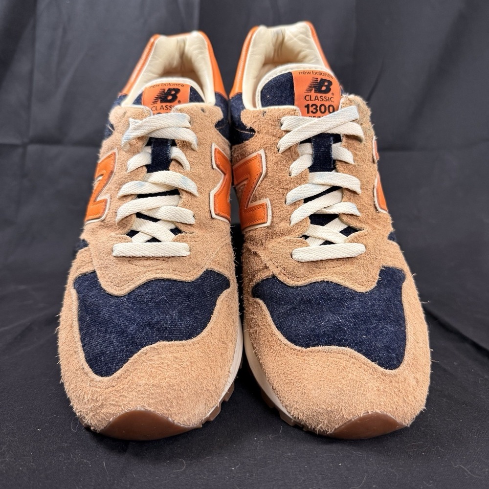 Size 10.5 Levi's x New Balance 1300 Mens M1300LV Made In USA Orange Tab Sneakers - Picture 3 of 16